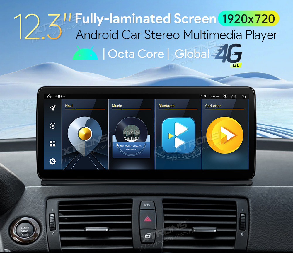 BMW 1. ser. E81 | E82 | E87 | E88 (2010-2012) iDrive CIC  XTRONS QLB22CIB12E87C Car multimedia GPS player with Custom Fit Design