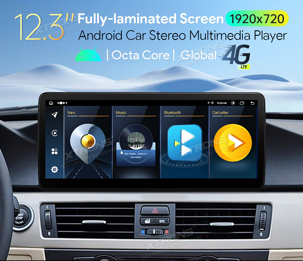 BMW 3.ser | E90 | E92 | E93 iDrive CIC (2009-2012)  XTRONS QLB22CIB12E92 Car multimedia GPS player with Custom Fit Design