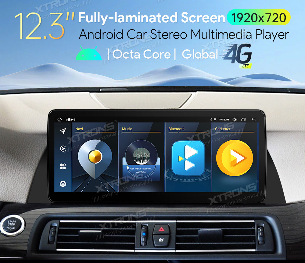 BMW 5. ser. BMW F10 | F11 iDrive CIC (2010-2012)  XTRONS QLB22CIB12FV Car multimedia GPS player with Custom Fit Design