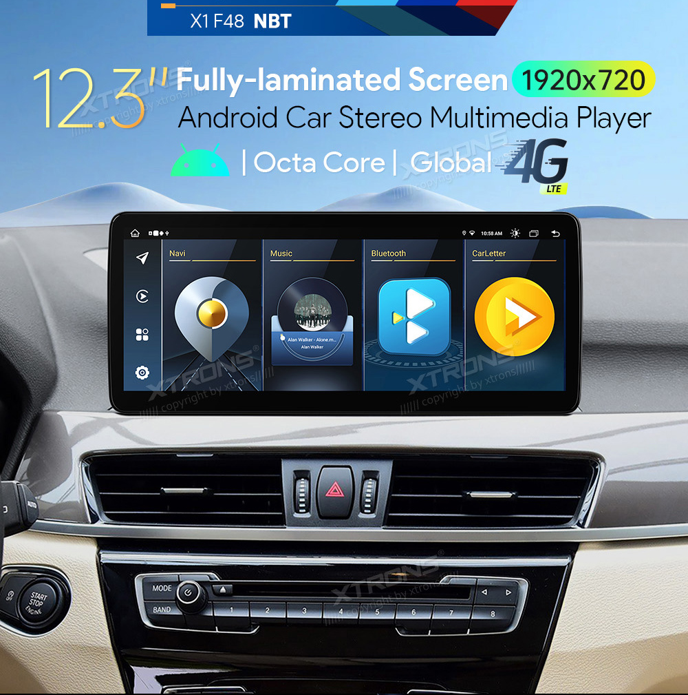 BMW X1 F48 (2016-2017) | iDrive NBT  XTRONS QLB22NB12X1N Car multimedia GPS player with Custom Fit Design