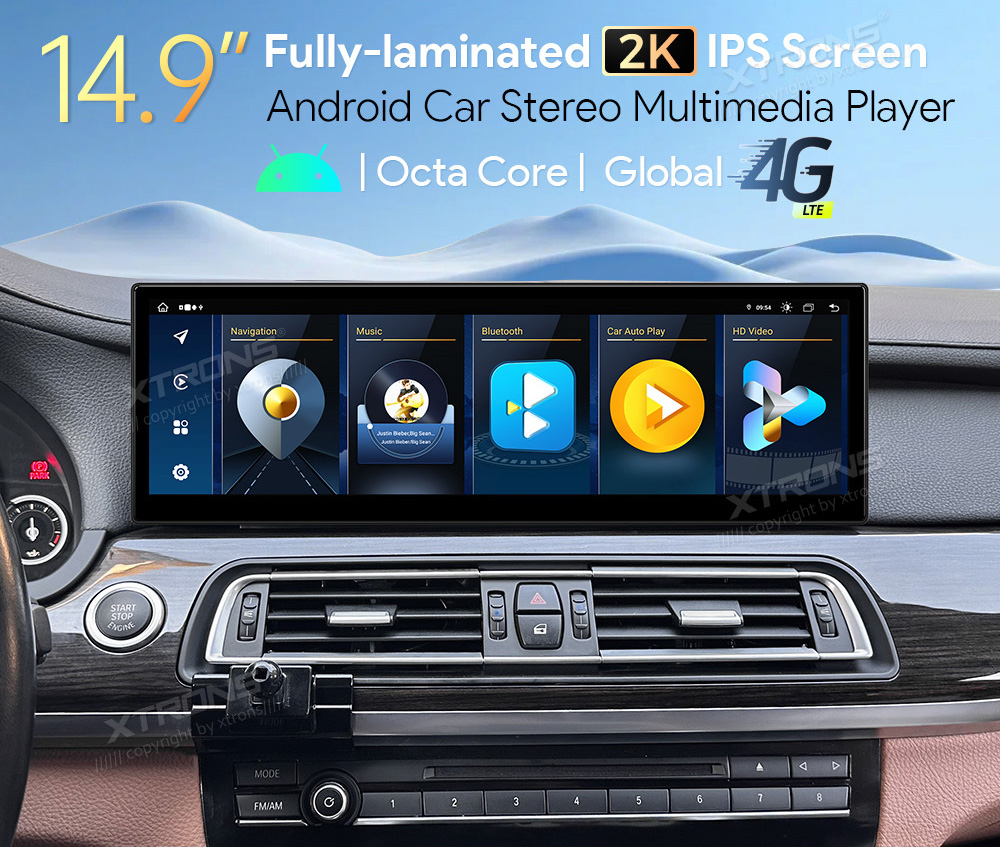BMW 7.ser F01/F02 (2009 - 2012) | iDrive CIC  XTRONS QLB42CISVL Car multimedia GPS player with Custom Fit Design