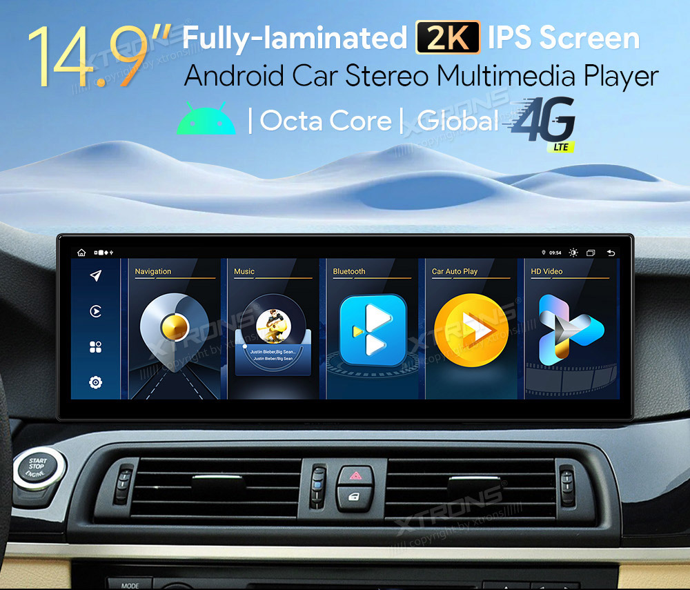 BMW 5. ser. BMW F10 | F11 iDrive CIC (2010-2012)  XTRONS QLB42FVCI Car multimedia GPS player with Custom Fit Design