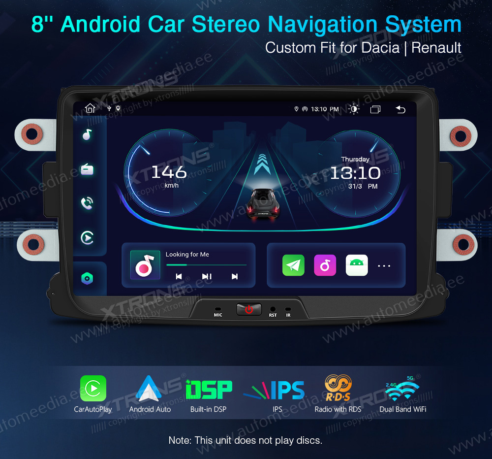 Android autoradio Dacia Sandero multimédia