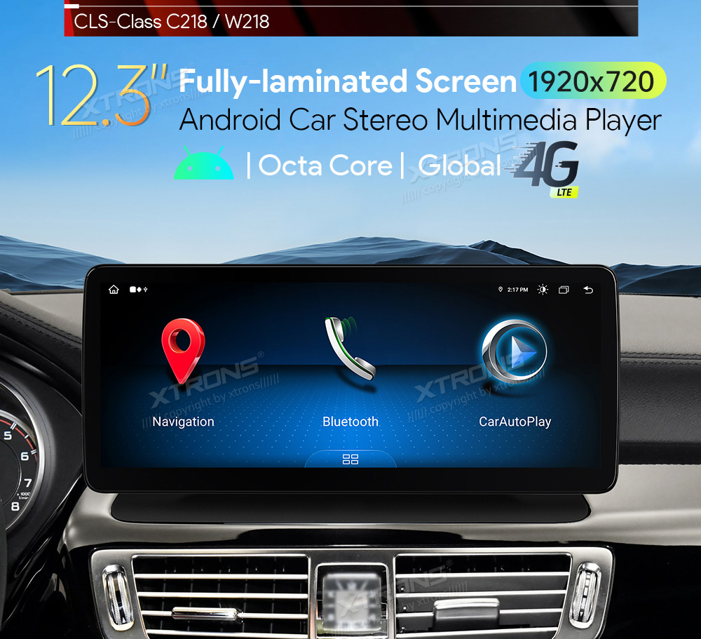 Mercedes-Benz CLS Class | W218 | 2010 - 2011 (NTG4.0)  XTRONS QLM2240M12CLS Car multimedia GPS player with Custom Fit Design