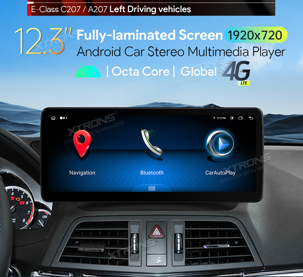Mercedes-Benz E-Class Coupe (2009-2012) | C207 | NTG4.0  XTRONS QLM2240M12ECL Car multimedia GPS player with Custom Fit Design