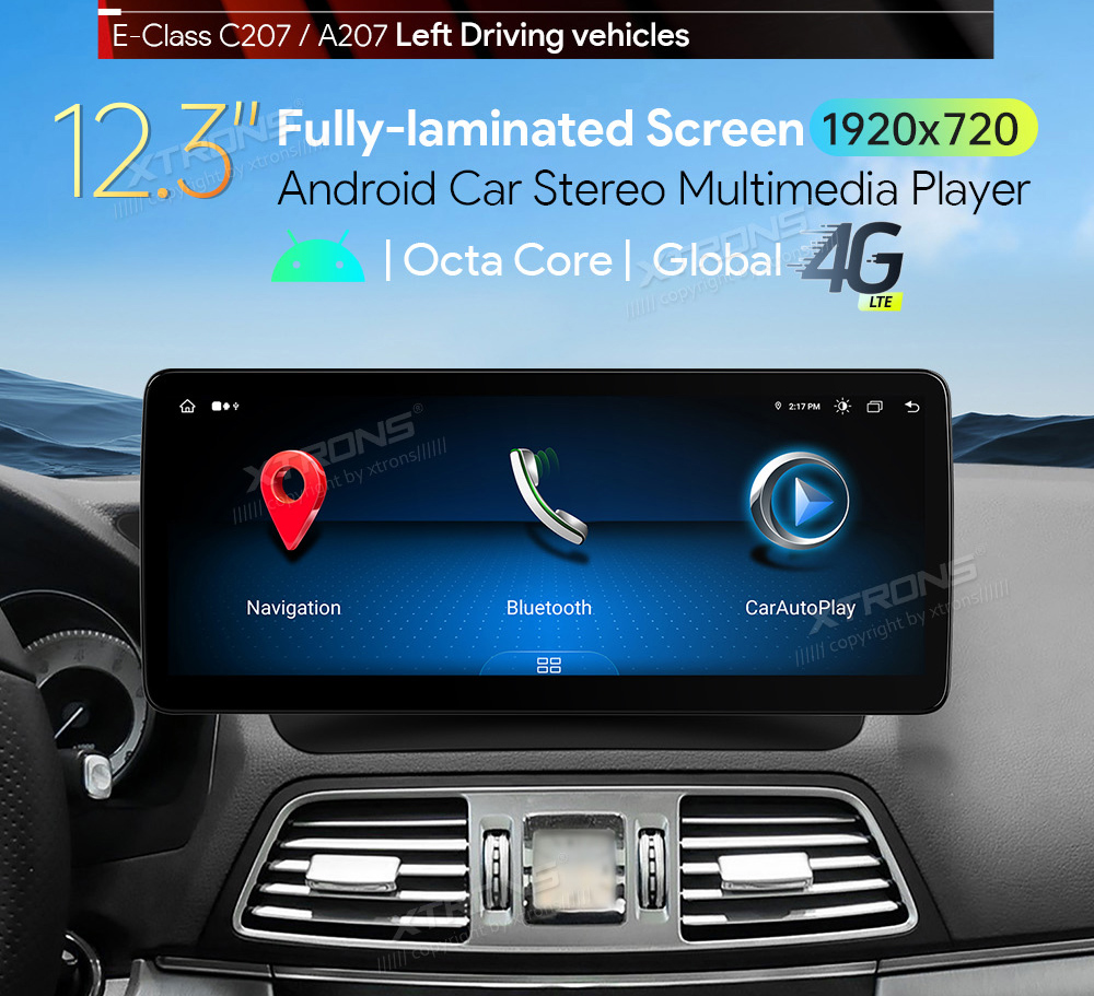 XTRONS QLM2245M12ECL Mudelikohane android multimeediakeskus gps naviraadio