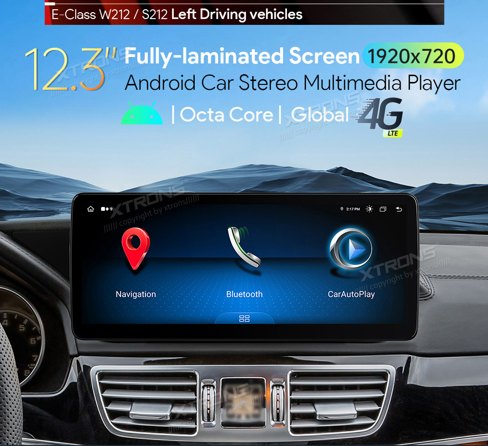 XTRONS QLM2245M12EL Mudelikohane android multimeediakeskus gps naviraadio