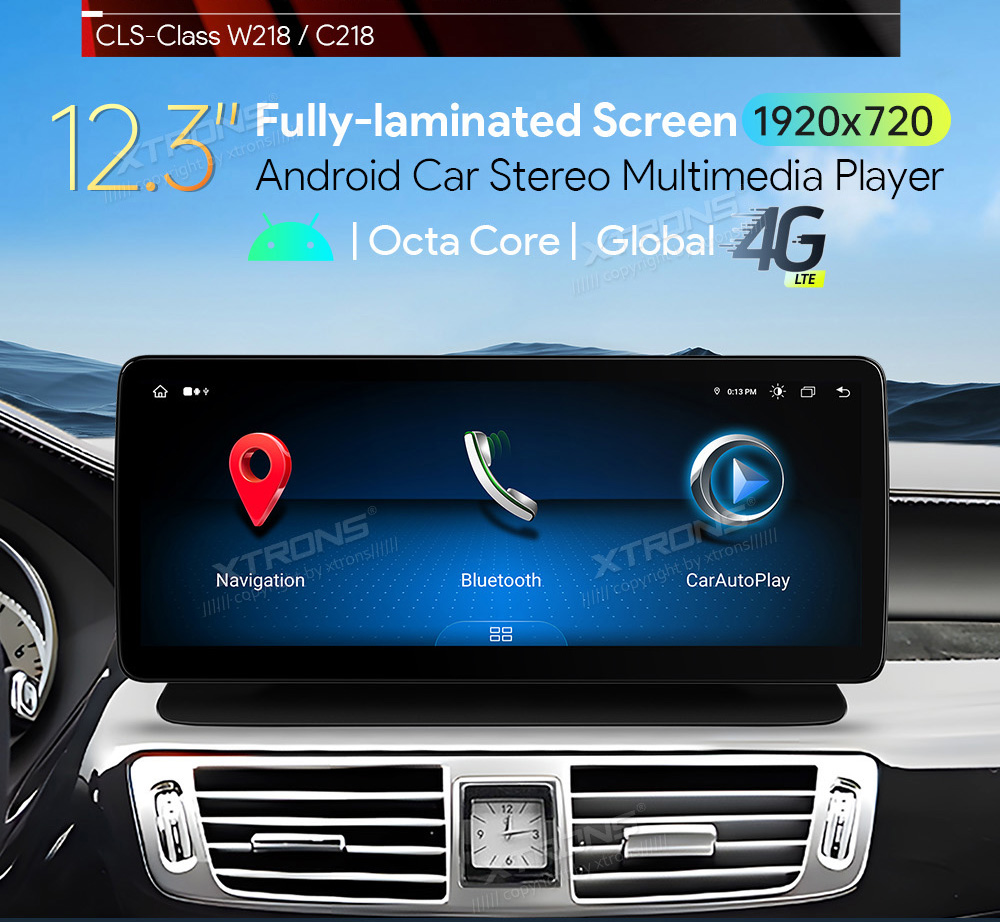 Mercedes-Benz CLS Class | 2014 - 2017 (NTG5.0)  XTRONS QLM2250M12CLS Car multimedia GPS player with Custom Fit Design