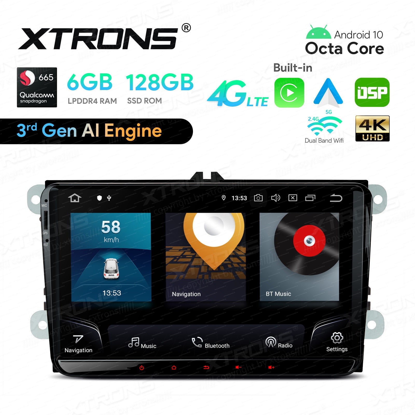 9 inch Android 13.0 for 2007-2014 Opel Astra J Radio GPS